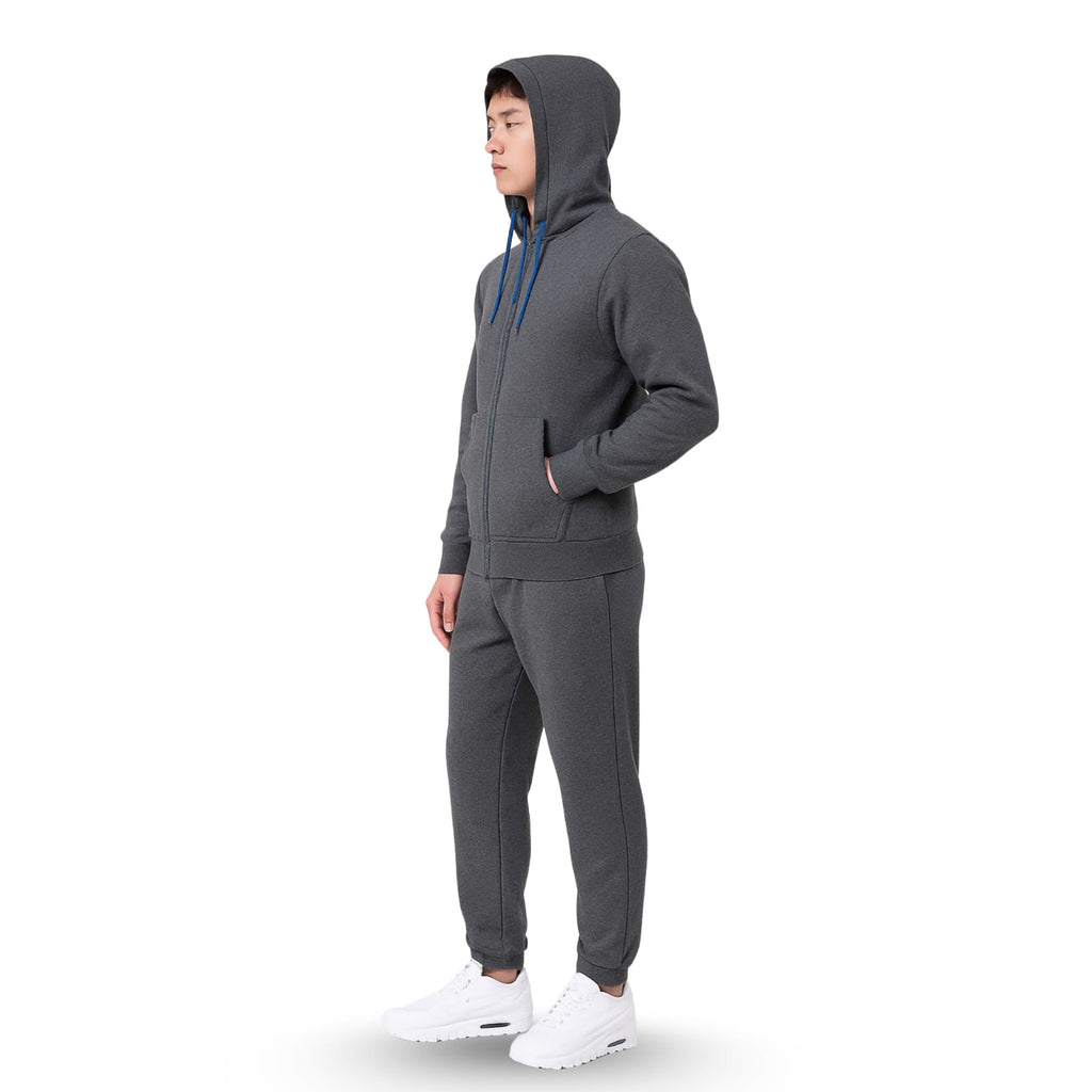 Plain Track Suit with Hoodie | Modern Style | Elegant Stitching