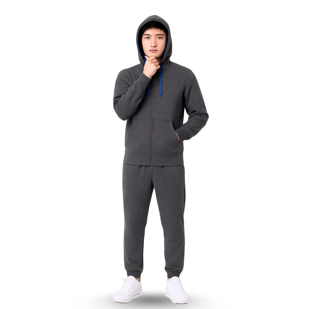 Plain Track Suit with Hoodie | Modern Style | Elegant Stitching